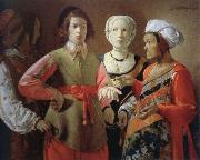 Georges de La Tour the fortune teller oil painting artist